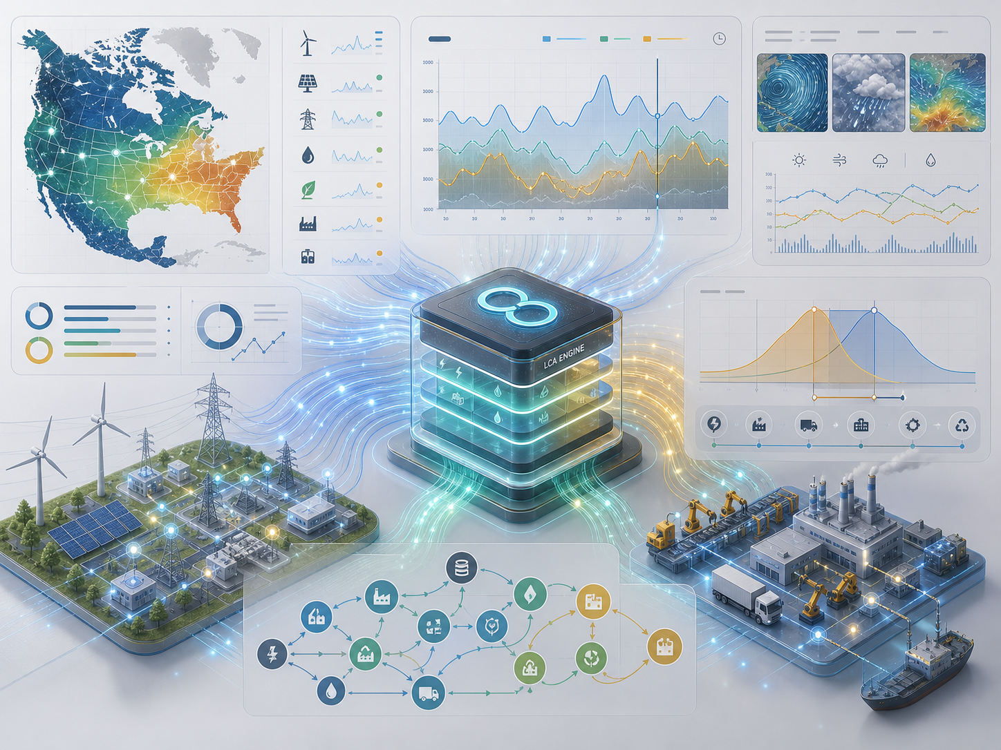 DynLCA real-time grid carbon and dynamic life cycle assessment dashboard visualization